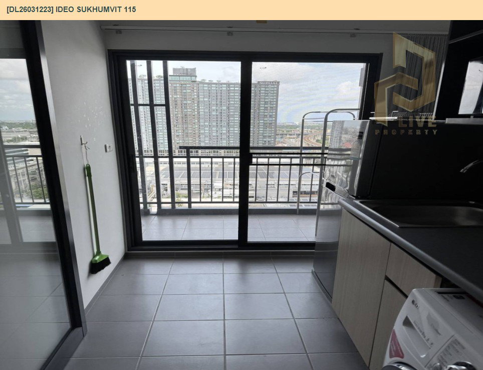 รูป DL26031223 ให้เช่าคอนโด ไอดีโอ สุขุมวิท 115 (IDEO Sukhumvit 115 ) ใกล้ BTS ปู่เจ้า พร้อมเข้าอยู่ โทรด่วน 0656133286 LineID @534wlwof - รูปที่ 5/6