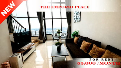 Condos for rent : 🍀🍀 Prime Condo Location 🚆 📌 For Rent: The Emporio Place 🚆 Near BTS Phrom Phong ✨ Ready to move in ✨  PC: A00948 📲 Contact us: Line: @rent2022