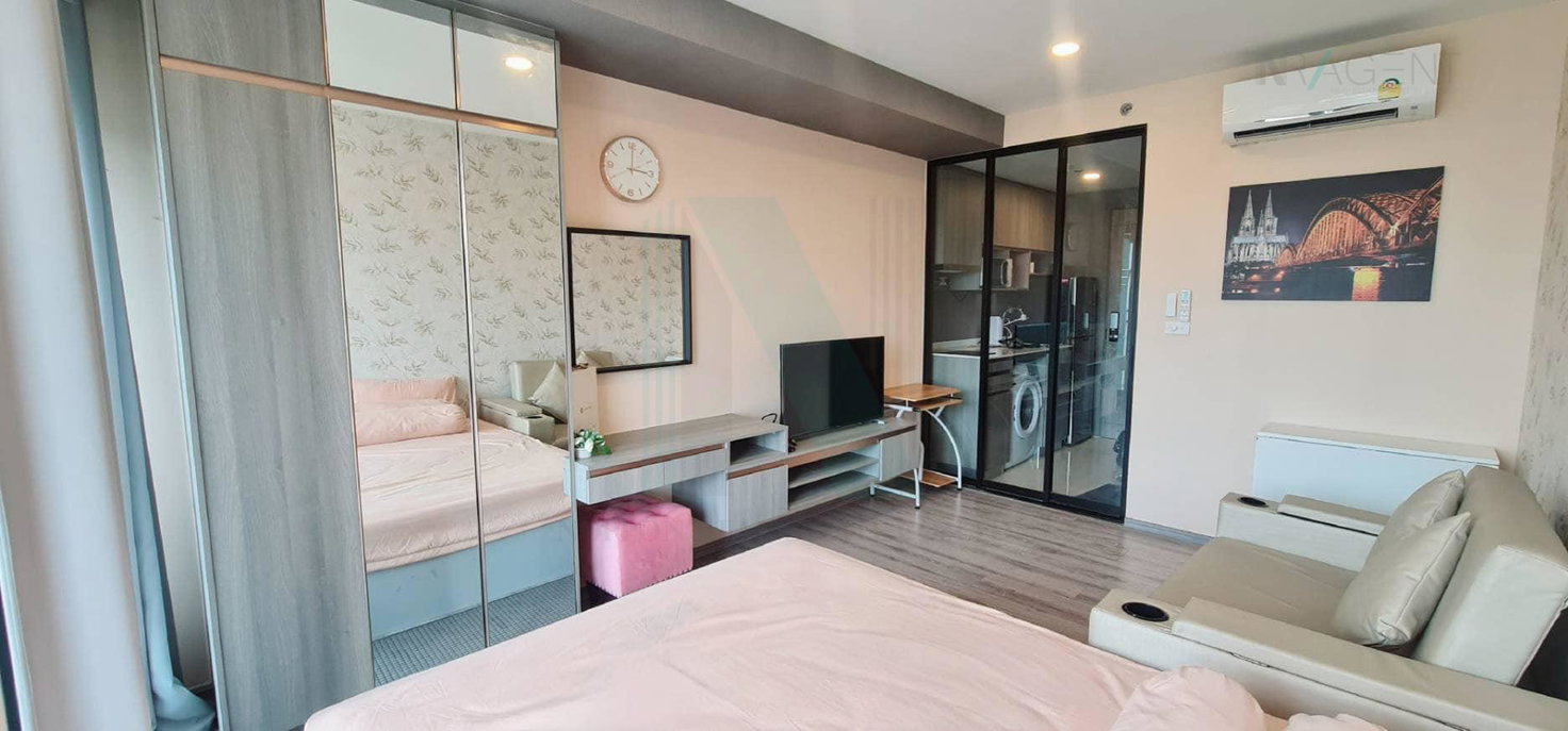 รูป 🔺 ให้เช่าคอนโด ไนท์บริดจ์ คอลลาจ สุขุมวิท 107 อาคาร 1 ชั้น 8 สตูดิโอ ขนาด 24.00 ตรม ใกล้ อิมพีเรียลสำโรง - รูปที่ 2/8