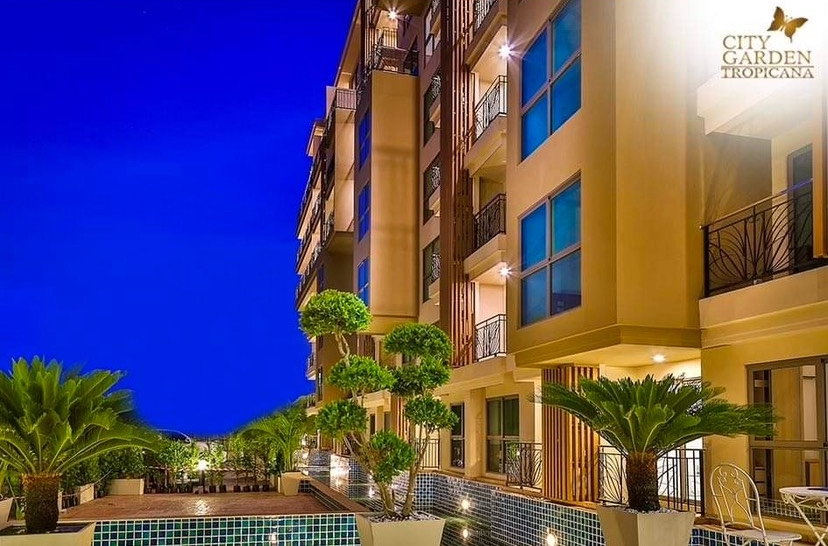 รูป KT0336📲LineID @556ryccg🌴1ห้องนอน 32ตรม ชั้น1 พร้อมเฟอร์นิเจอร์🏖️City Garden Tropicana พัทยา-นาเกลือ16/1 - รูปที่ 7/9