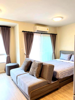 Condos for rent Chiang Mai :  ✅ D Condo Rin, Pool View, 7th Floor, Studio Room, 10,000 THB ☎️ 064-792-4426 (Ben)