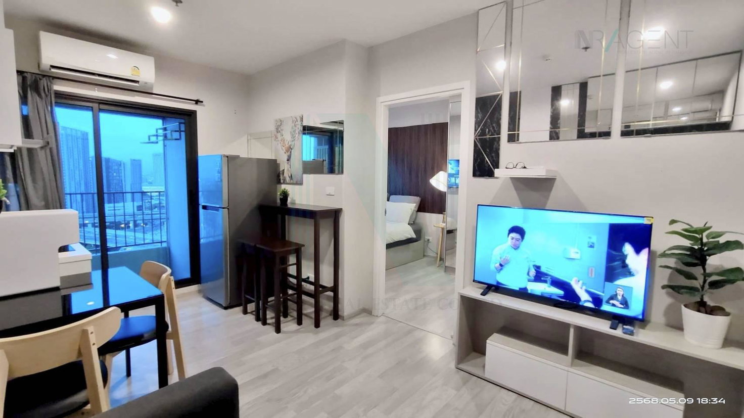 รูป 🔺 ให้เช่าคอนโด เดอะ ไพรเวซี่ พระราม 9 อาคาร 1 ชั้น 18 1 ห้องนอน ขนาด 27 ตรม ใกล้ เดอะมอลล์ รามคำแหง - รูปที่ 3/8