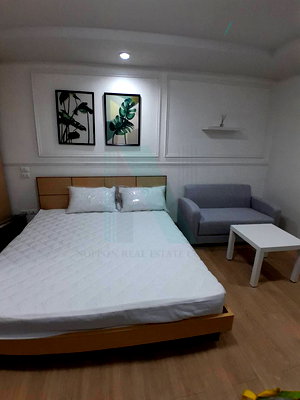 Condos for rent MRT Huai Khwang : For Rent Condo HAPPY CONDO RATCHADA 18 Building B, Floor 2,Studio, Room size 29 sqm