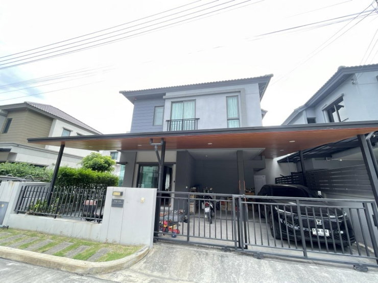 ขายบ้านแฝด : ขายด่วนบ้านแฝดวีคอมพาวด์ติวานนท์-รังสิตพร้อมเฟอร์ครบ