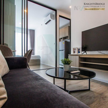 🚩 For Rent Condo KNIGHTSBRIDGE SUKHUMVIT - THEPHARAK Building 1, Floor 18,1 bed room, Room size 27 sqm