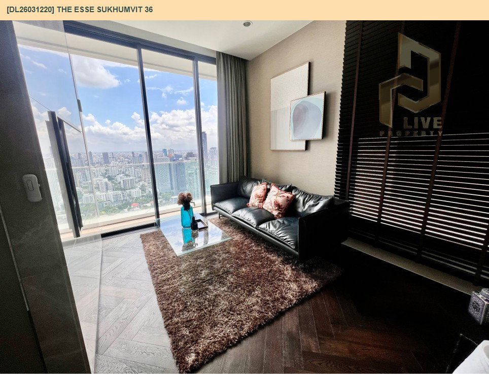 รูป DL26031220 ให้เช่าคอนโด ดิ เอส สุขุมวิท 36 (THE ESSE Sukhumvit 36) ใกล้ BTS ทองหล่อ พร้อมเข้าอยู่ โทรด่วน 0656133286 LineID @534wlwof - รูปที่ 3/15
