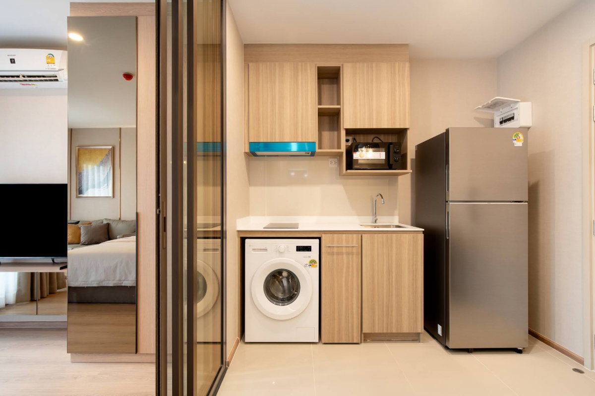 รูป ให้เช่า ✨Life Rama 4 - Asoke ✨ Studio ขนาด 26.72 ตรม เฟอร์ครบมีโซนทำงาน😍 ใกล้ MRT ศูนย์สิริกิติ์🚆 - รูปที่ 8/10