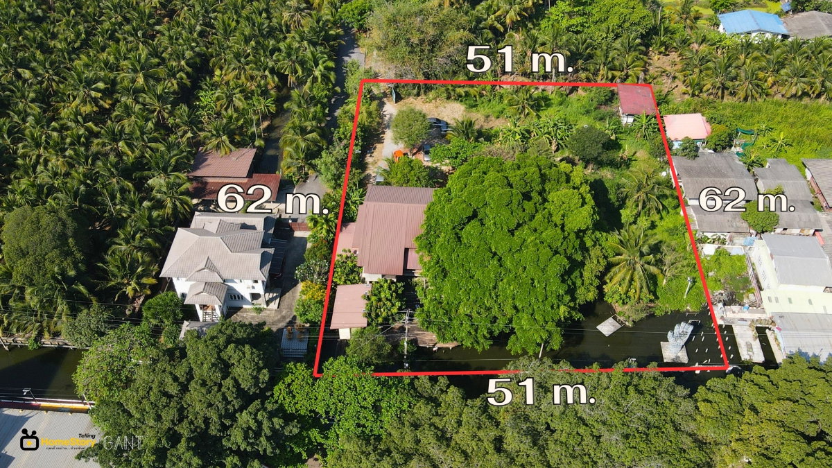 รูป ขายที่ดินริมคลองบางมด แถมบ้านเหมาะทำคาเฟ่ หรือพักอาศัย บางขุนเทียน กทม. (Gant-342) - รูปที่ 2/20