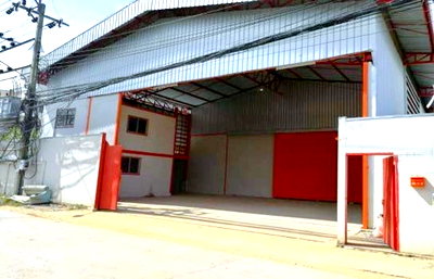 เช่าโรงงาน โลตัส ลาดกระบัง : ให้เช่าโกดัง พร้อมออฟฟิศ 2 ชั้น 1,600 ตร.ม.ตรงข้ามวัดลาดบุญ 1.16กม. ARLลาดกระบัง 3.5กม. 400 ตร.วา.พาณิชยการเอเชีย 3.6 กม. 2นอน 2น้ำ