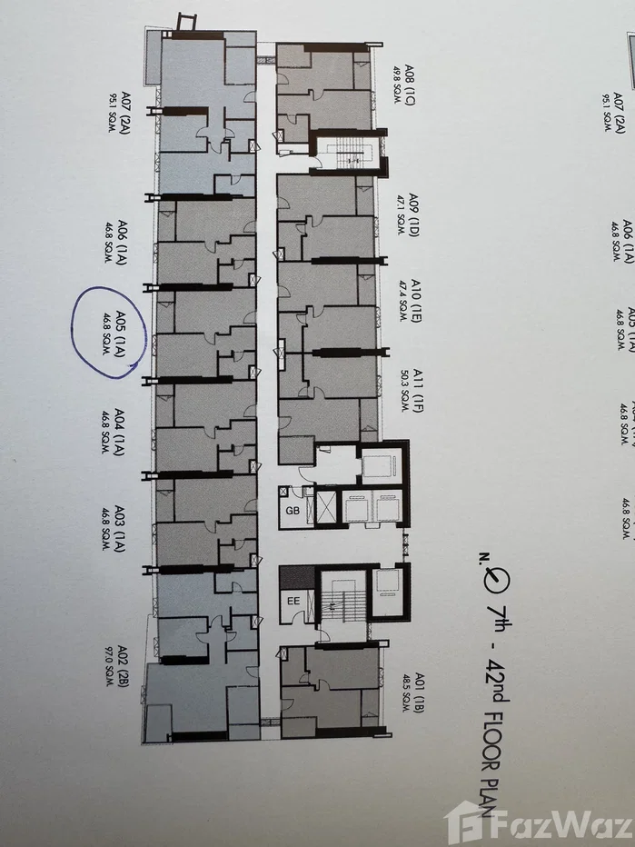 picture River view 1BR, high floor, rare large size 46.8 sqm 6124271 - 3/5