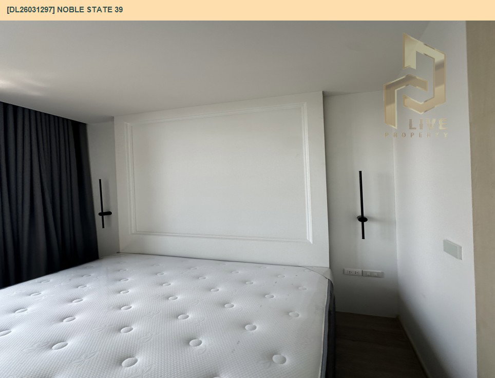 รูป DL26031297 ให้เช่าคอนโด โนเบิล สเตท 39 (NOBLE STATE 39) ใกล้ BTS พร้อมพงษ์ พร้อมเข้าอยู่ โทรด่วน 0656259498 LineID @257sxzzu - รูปที่ 3/10