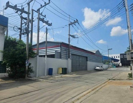 ให้เช่าโรงงาน พร้อมสำนักงาน พื้นที่สีม่วง พุทธมณฑล สาย 4 อ้อมน้อย กระทุ่มแบน พื้นที่ 1680 ตารางเมตร / รถใหญ่เข้าออกได้ ทำโรงงานได้