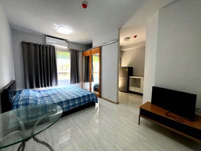 Condos for rent : For rent Plum Condo Samakkhi 5,000 including central building B, 1st floor