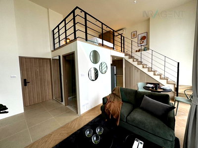 Condos for rent : For Rent Condo NA REVA CHAROENNAKHON Building 1, Floor 18,Duplex, Room size 38 sqm