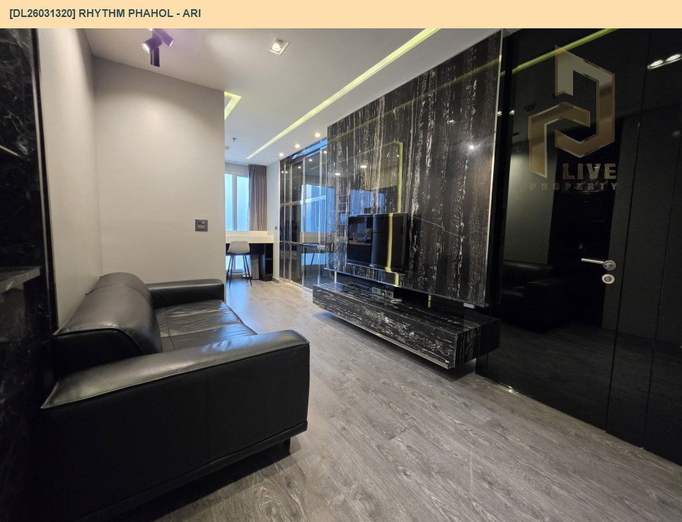 รูป DL26031320 ให้เช่าคอนโด ริทึ่ม พหล - อารีย์ (Rhythm Phahol - Ari) ใกล้ BTS อารีย์ พร้อมเข้าอยู่ โทรด่วน 0842740999 LineID @523dslwi - รูปที่ 3/7