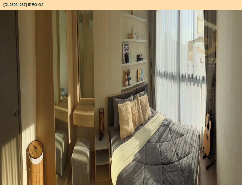 รูป DL26031267 ให้เช่าคอนโด ไอดีโอ โอทู (IDEO O2) ใกล้ BTS บางนา พร้อมเข้าอยู่ โทรด่วน 0653619502 LineID @897iyzll - รูปที่ 4/11