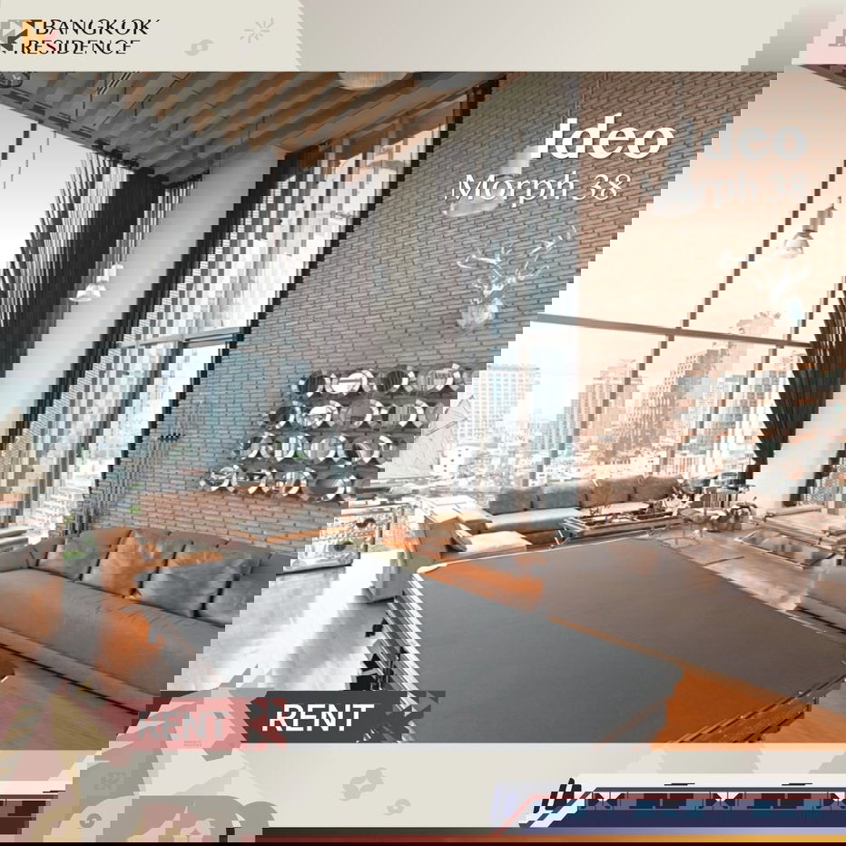 รูป Condo for Rent 🔥 Ideo Morph 38 ใกล้ BTS ทองหล่อ 🌆 ห้องสวย พร้อมอยู่ วิวดี - รูปที่ 1/6