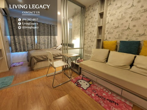LSOGH05G ให้เช่าคอนโด Lumpini Place Srinakarin - Huamark Station 24 ตร.ม. ชั้น 24 ตึก B line id : @livinglegacy