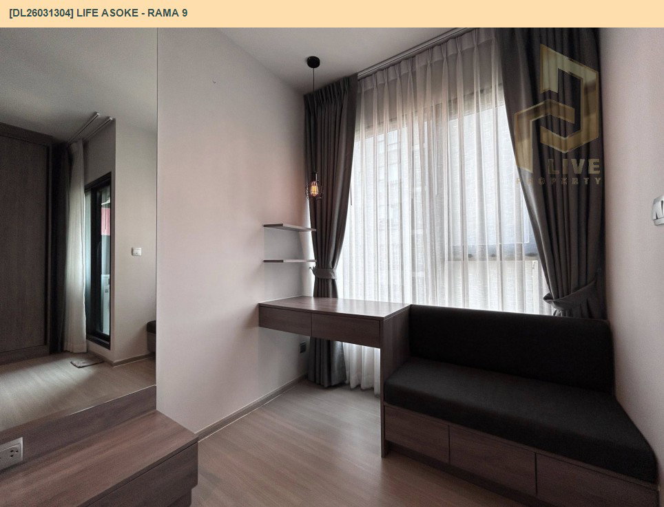 รูป DL26031304 ให้เช่าคอนโด ไลฟ์ อโศก - พระราม 9 (Life Asoke - Rama 9) ใกล้ MRT พระราม 9 พร้อมเข้าอยู่ โทรด่วน 0656259498 LineID @257sxzzu - รูปที่ 10/10