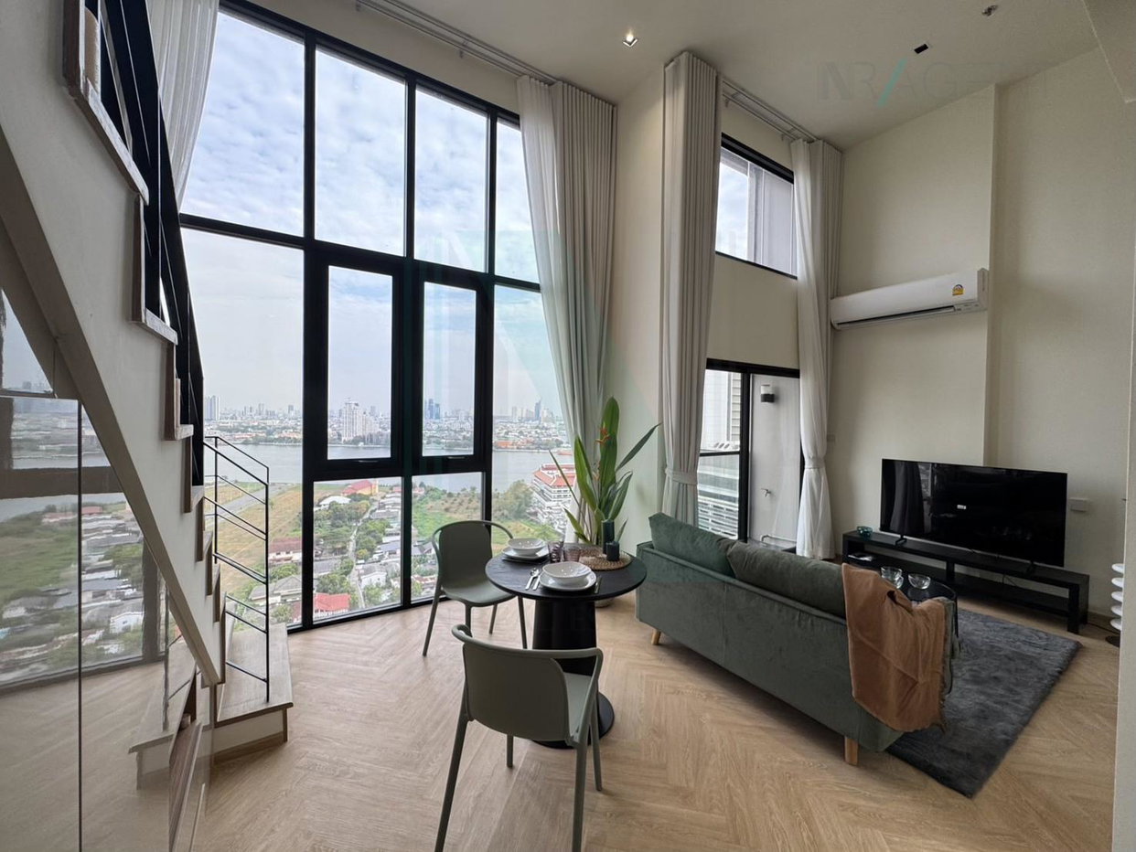 รูป ให้เช่าคอนโด ณ รีวา เจริญนคร อาคาร 1 ชั้น 18 Duplex ขนาด 38 ตรม ใกล้ Iconsiam - รูปที่ 5/8