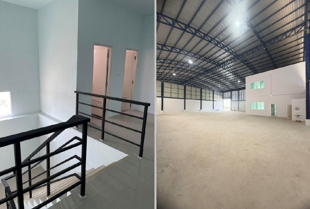 รูป ให้เช่าโกดังพร้อมสำนักงาน 2 ชั้น สร้างใหม่ /ใช้สอยรวม 900 ตารางเมตร / ทำเล โคกขาม สมุทรสาคร / พื้นที่สีชมพู ขอใบอนุญาต ร.ง.4 ได้ - รูปที่ 10/10
