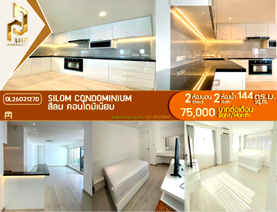 Condos for rent : DL26031270 Condo for rent, Silom Condominium near -, ready to move in, call urgently 0638692663 LineID @257sxzzu