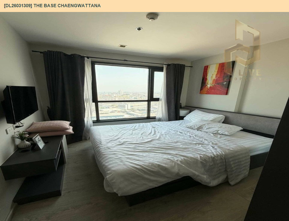 รูป DL26031309 ให้เช่าคอนโด เดอะ เบส แจ้งวัฒนะ (The Base Chaengwattana) ใกล้ MRT สายสีชมพู พร้อมเข้าอยู่ โทรด่วน 0614453194 LineID @162cjixi - รูปที่ 3/6