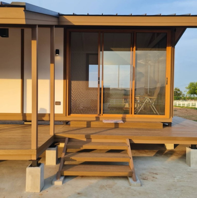 รูป ขายบ้านสำเร็จรูป บ้านโมดูลาร์  1 ห้องนอน 2ห้องน้ำ ระเบียง  รับสร้างทั่วประเทศ - รูปที่ 7/17
