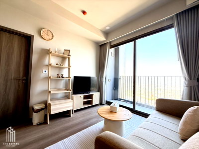 Condos for rent : For rent: Whizdom The Forestias (Destinia) high-floor unit with unobstructed suburban view. Warmly decorated room. @30,000 Baht