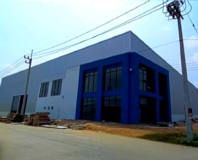 เช่าโรงงาน นิคมสินสาคร : ให้เช่าโกดัง โรงงาน พร้อมสำนักงาน สร้างใหม่ (สร้างใหม่) ทำเล ใกล้ วัดแคราย คลองมะเดื่อ / ต.คลองมะเดื่อ อ.กระทุ่มแบน  รถเทรลเลอร์ เข้าออกได้