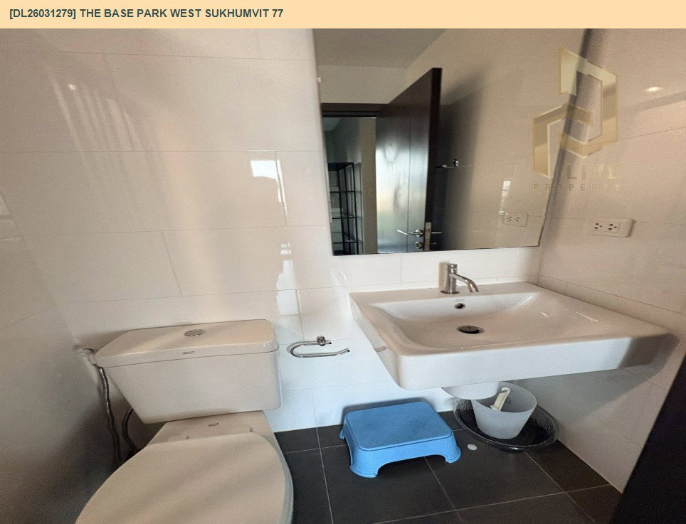 รูป DL26031279 ให้เช่าคอนโด เดอะ เบส พาร์ค เวสต์ สุขุมวิท 77 (The Base Park West Sukhumvit 77) ใกล้ BTS อ่อนนุช พร้อมเข้าอยู่ โทรด่วน 0656133286 LineID @534wlwof - รูปที่ 6/7
