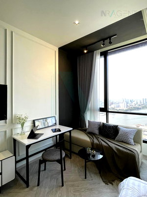 Condos for rent : 🔺 For Rent Condo CHAPTER CHAROENNAKHORN-RIVERSIDE Building B, Floor 34,Studio, Room size 26.00 sqm