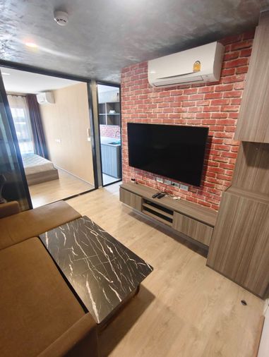 🔥2 ปีลดได้ / Sofa Bed ตัว L ปรับนอนได้ / ของครบมี ค.ซักผ้า/ไม่โดนแดดบ่าย 🔥 : ให้เช่าคอนโด The Origin Sukhumvit 105 ของครบ BTS แบริ่ง ซอย ลาซาล