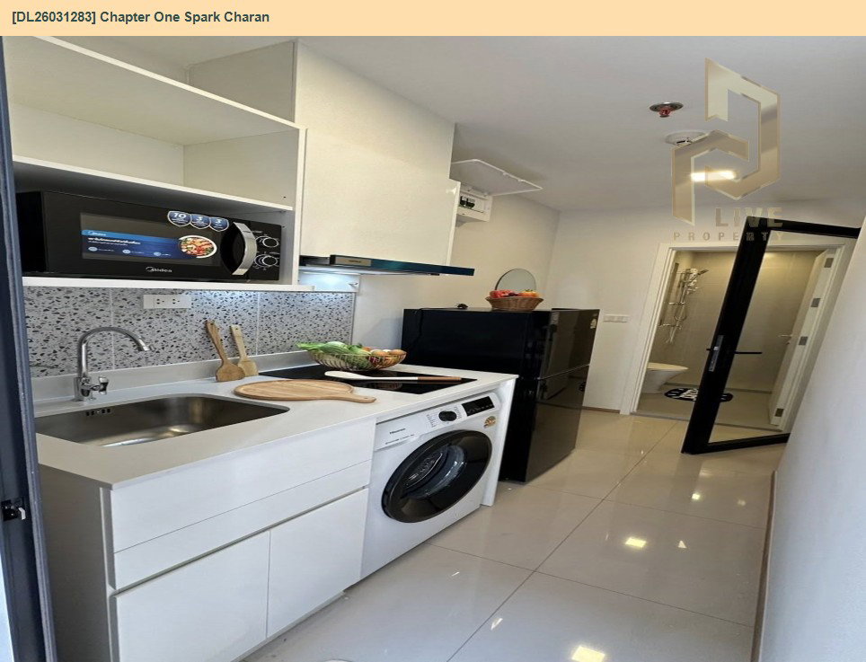 รูป DL26031283 ให้เช่าคอนโด แชปเตอร์ วัน สปาร์ก จรัญ (Chapter One Spark Charan) ใกล้ MRT บางพลัด พร้อมเข้าอยู่ โทรด่วน 0842740999 LineID @523dslwi - รูปที่ 8/13