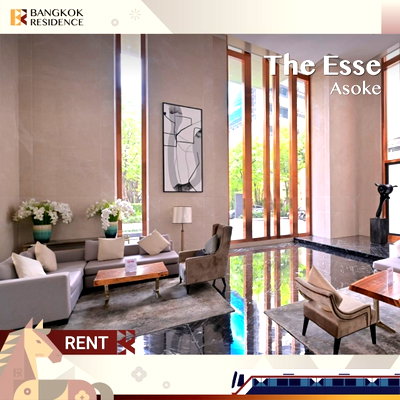 คอนโดให้เช่า :  Condo for Rent ✨ The Esse Asoke  ใกล้ MRT สุขุมวิท Spacious 2BR Condo, Ready to Move In 💚 
