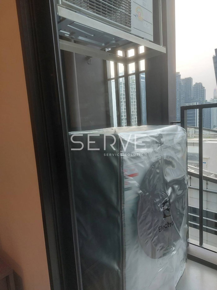 รูป  🔥18K-1นอน ห้องใหม่ ชั้นสูง วิวดีมาก แต่งครบ เฟอร์จัดเต็มมาก พร้อมอยู่ คอนโดใหม่ทำเลดีมาก ใกล้ MRT พระราม 9   @ NUE District R9 - รูปที่ 5/7