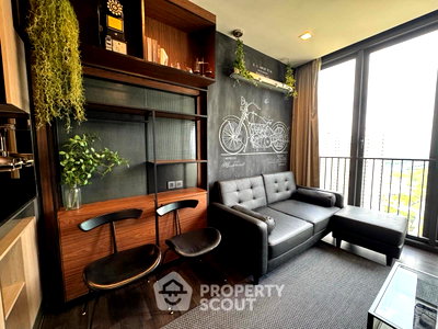 Condos for rent : 1-BR Condo The Line Asoke - Ratchada, MRT Phra Ram 9 300m, 22nd Floor (ID 2231269)