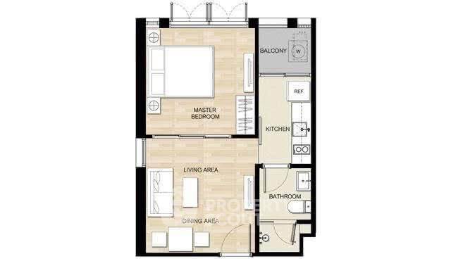 รูป คอนโด 1-ห้องนอน ที่ ฮาสุ เฮาส์ สุขุมวิท 77 ใกล้ BTS อ่อนนุช (ID 2506741) - รูปที่ 7/7