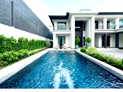 Houses for sale Muang Samut Prakarn Samut Prakarn : 📣📣 For sale ELSE Bearing 32 Single house with swimming pool 5 Bedrooms