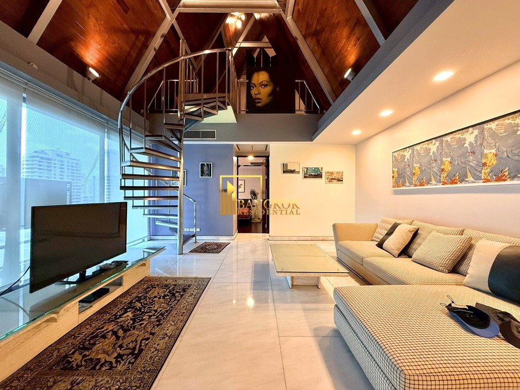 รูป Baan Saraan | Stylish 3 Bedroom Duplex Condo in Phrom Phong - BR4175CD - รูปที่ 2/49