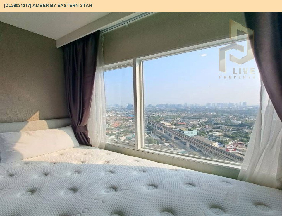 รูป DL26031317 ให้เช่าคอนโด แอมเบอร์ บาย อีสเทิร์น สตาร์ (Amber by Eastern Star) ใกล้ MRT แยกติวานนท์ พร้อมเข้าอยู่ โทรด่วน 0656133286 LineID @534wlwof - รูปที่ 7/9