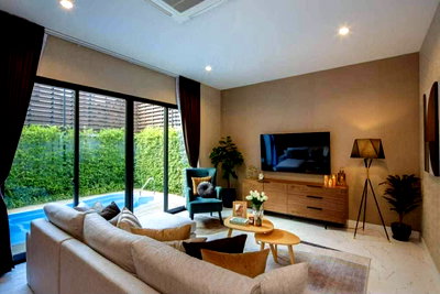 เช่าบ้านเดี่ยว เชียงใหม่ : ให้เช้าบ้านปาล์มสปริง พรีวาโต้ (Palm Spring Privato)  หางดง เชียงใหม่   พื้นที่ 303 ตร.ม. 4 ห้องนอน