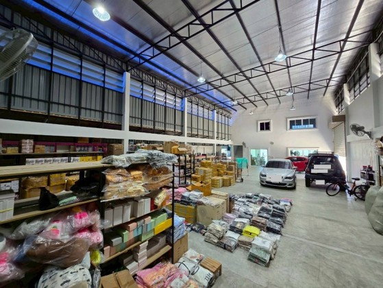 รูป ให้เช่าโกดัง พร้อมสำนักงานพร้อมห้องพัก / พื้นที่ใช้สอย 405 ตารางเมตร / Office 2 ชั้น / ทำเล ถนนกาญจนาภิเษก ติดกับสมาคมปักใต้  - รูปที่ 9/15