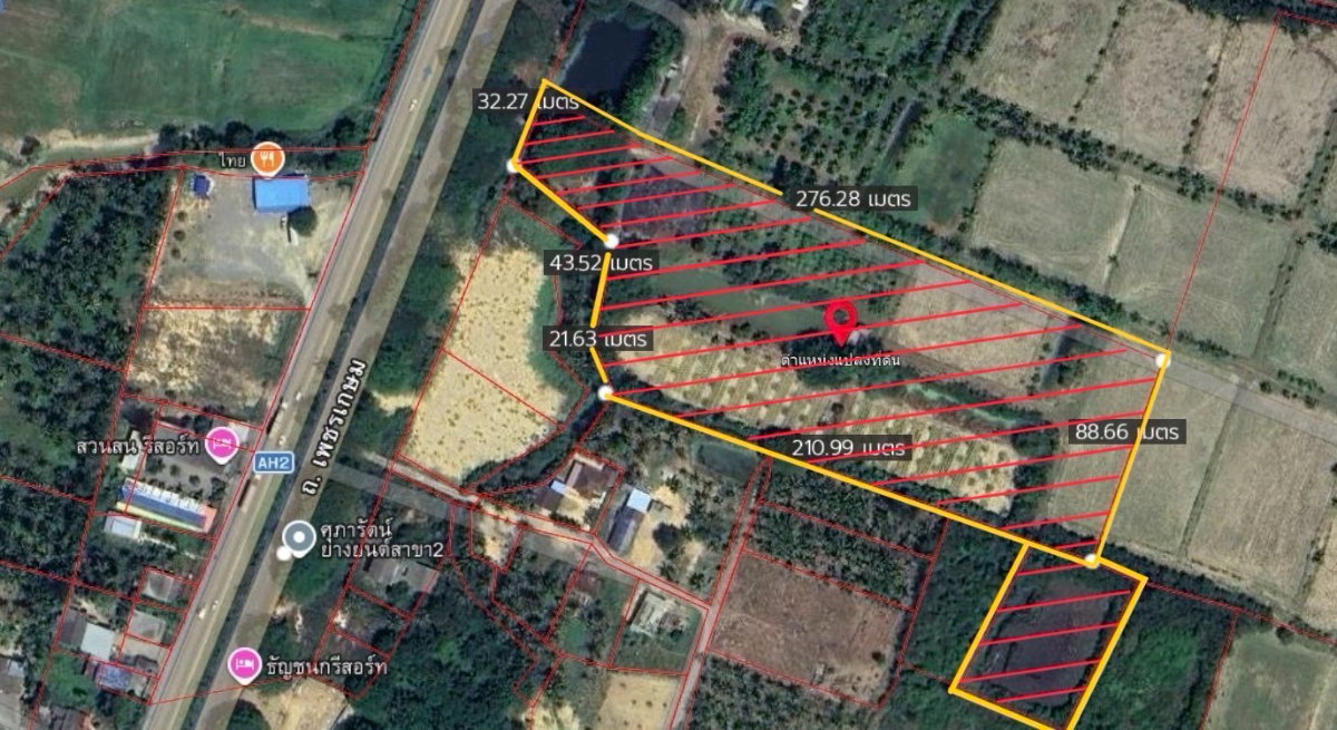 รูป ขายที่ดินแปลงใหญ่ 16 ไร่กว่า จ.ประจวบคีรีขันธ์ ติดถนนเพชรเกษม (AH2) หน้ากว้างติดถนน 30 เมตร รูปแปลงลึกเหมาะทำรีสอร์ท , เกษตร , ปั๊ม, โครงการต่างๆ - รูปที่ 15/16