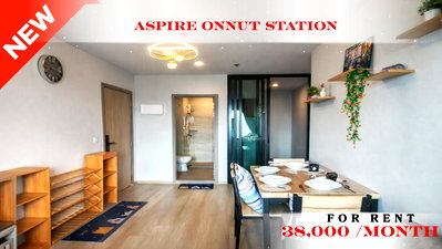 Condos for rent : 🍀🍀 Prime Condo Location 🚆 📌 For Rent: Aspire On Nut Station 🚆 Near BTS On Nut ✨ Ready to move in ✨  PC: A10007 📲 Contact us: Line: @rent2022