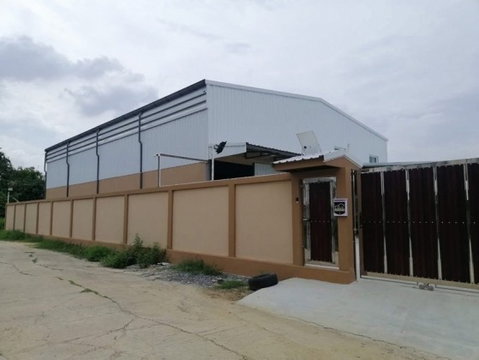 ให้เช่าโกดัง พร้อมออฟฟิศ พร้อมบ้านพัก ย่านซอยลำโพ บางบัวทอง / ใกล้ร.ร.สารสาสน์ โกดังส่วนตัวมีรั้ว รถใหญ่เข้าได้