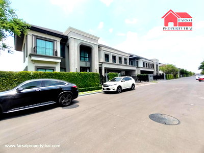 เช่าบ้านเดี่ยว ถนนศรีนครินทร์-ร่มเกล้า : ให้เช่าบ้านคฤหาสน์สุดหรู 2ชั้น เนื้อที่ 153ตร.ว พื้นที่ใช้สอย 604ตร.ม 5ห้องนอน 6ห้องน้ำ ถนนพระราม 9 - กรุงเทพกรีฑา ราคาเช่า 450,000 บ/ด