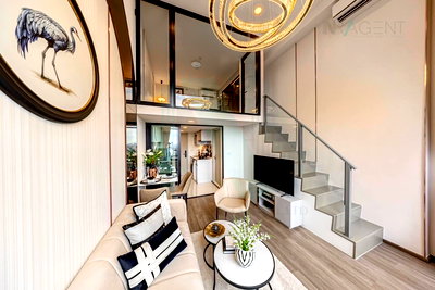 Condos for rent BTS Kasetsart University : 🚩 For Rent Condo SO ORIGIN KASET INTERCHANGE Building 1, Floor 17,Duplex, Room size 37 sqm