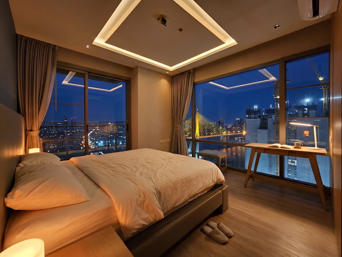 รูป [ราคาดีสุด] ขายคอนโดหรู Starview พระราม 3 ยูนิต Rare Item 3 ห้องนอน 160.3 ตร.ม. Private Lift วิวแม่น้ำ - รูปที่ 10/34