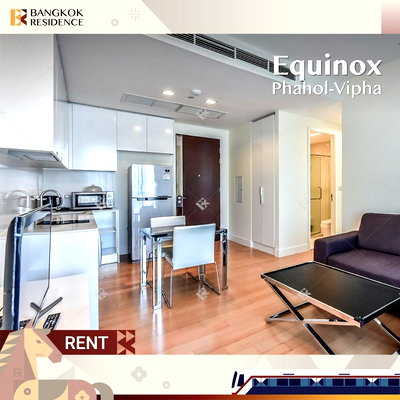 คอนโดให้เช่า : เช่าคอนโด ⭐ Equinox Phahol-Vipha ใกล้ BTS หมอชิต 💖 63 sqm 2 นอน ห้องสวยพร้อมเข้าอยู่